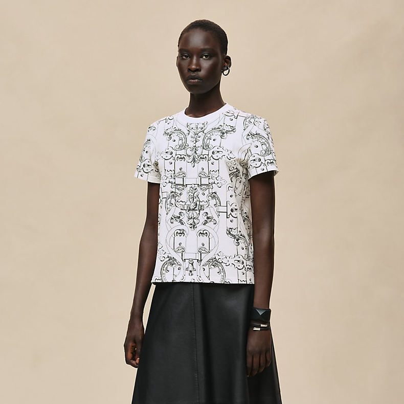 에르메스 Ferronnerie Remix 스트레이트 티셔츠