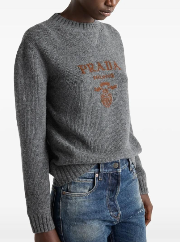 프라다 캐시미어 울 크투넥 스웨터