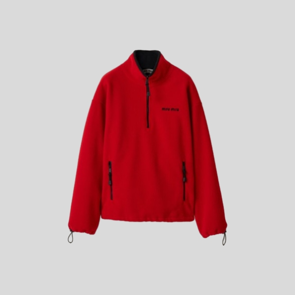 미우미우 플리스 스웨트셔츠