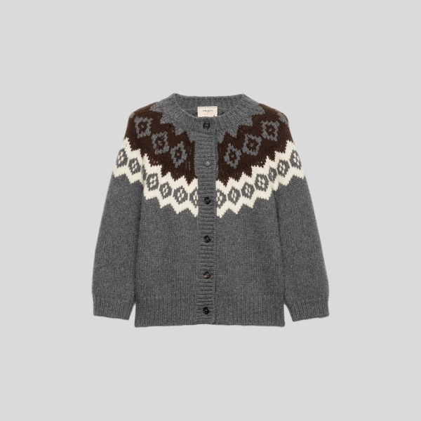 프다라 울 및 캐시미어 가디건