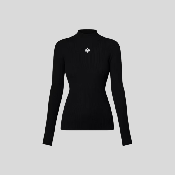 루이비통 롱 슬리브드 립 니트 탑