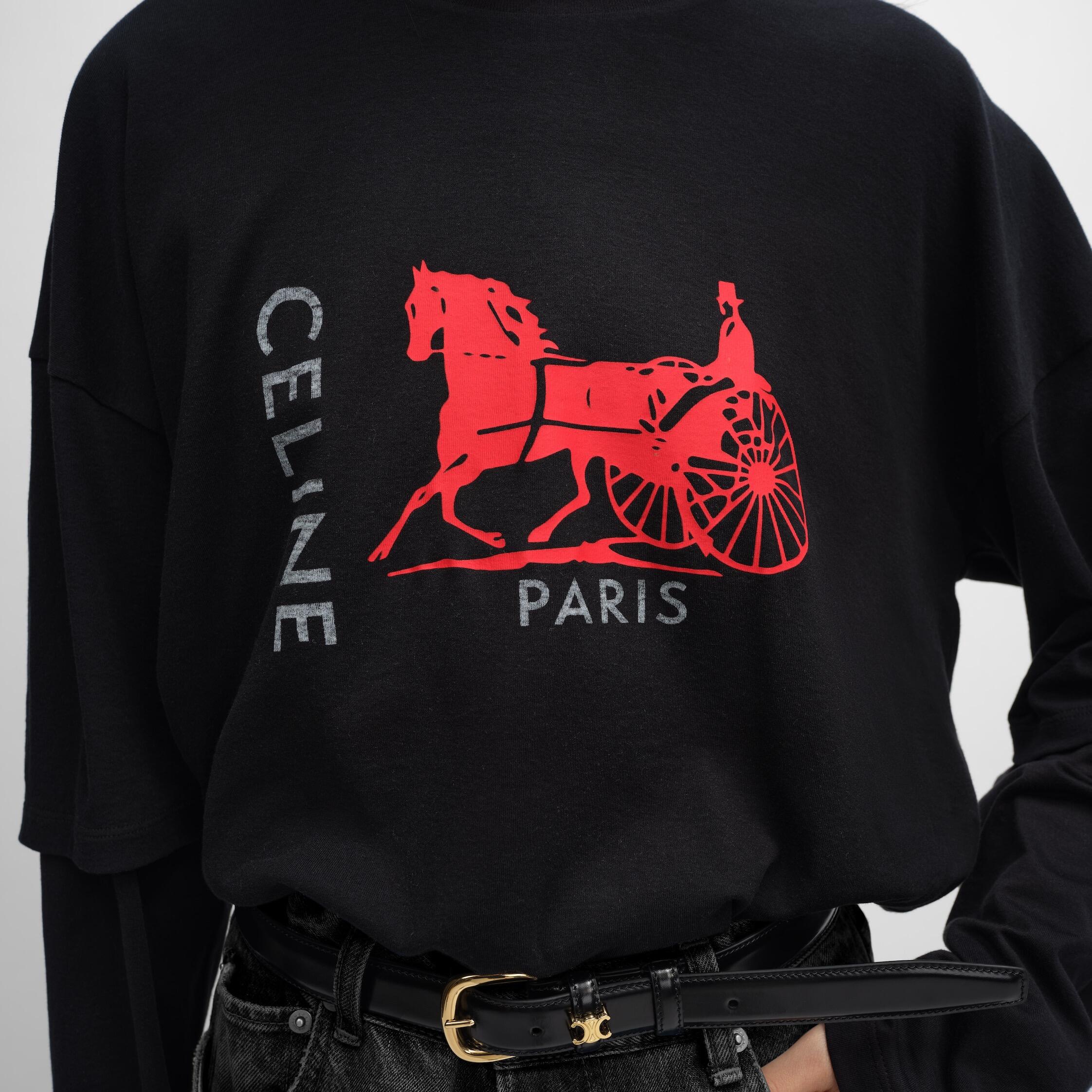 셀린느 프린트 레이어드 티셔츠