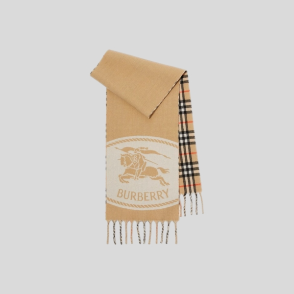 버버리 리버시블 나이트 스탬프 스카프