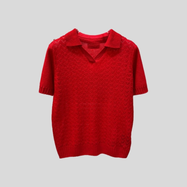 미우미우 니트 폴로 셔츠