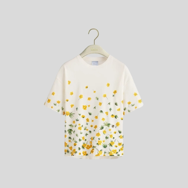 디올 오버사이즈 크롭 티셔츠(2color)