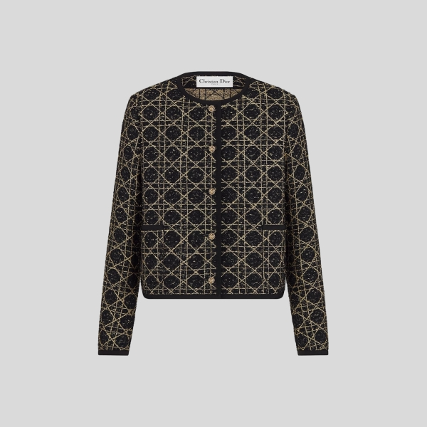 디올 매크로까나쥬 크롭 재킷