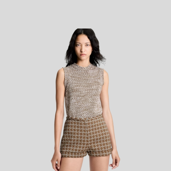 루이비통 슬리브리스 트위드 니트 풀오버