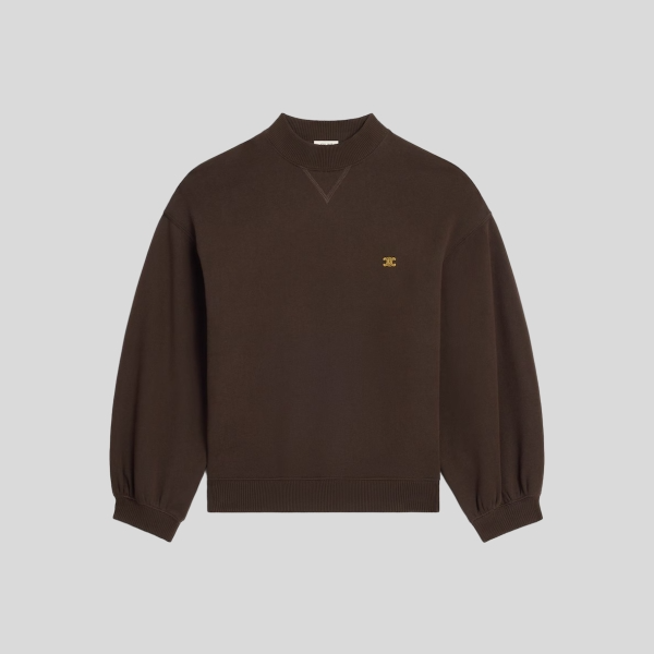 셀린느 플리스 코튼 스웨트셔츠