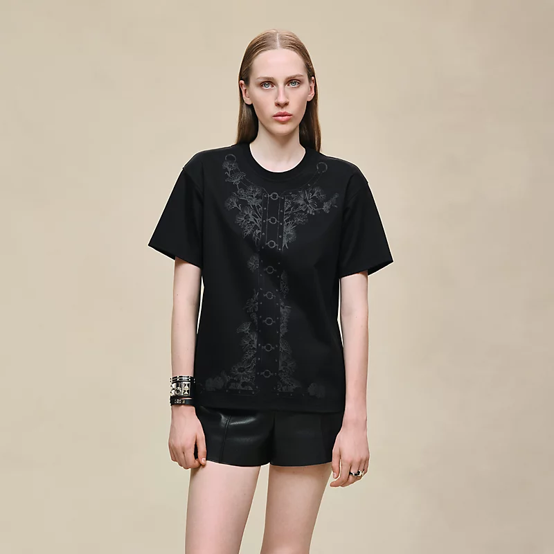 에르메스 맥시 프린트 티셔츠