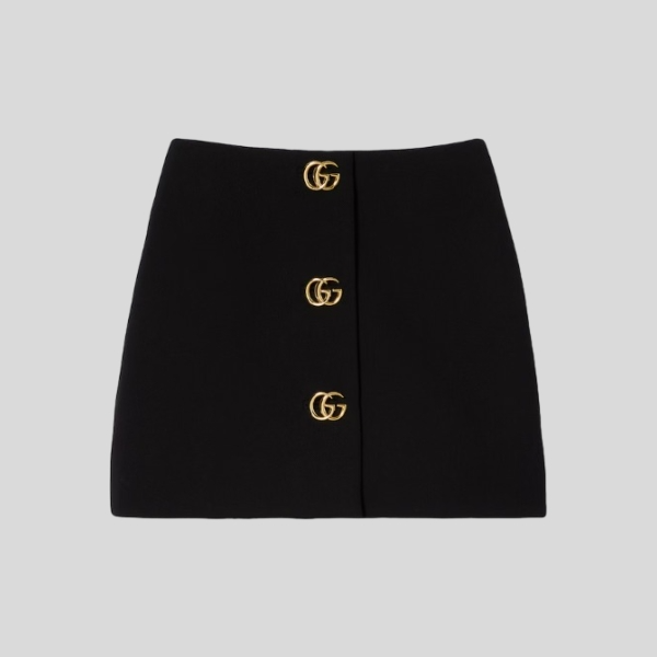 구찌 더블 G 울 스커트