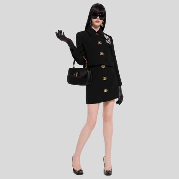 구찌 더블 G 울 스커트