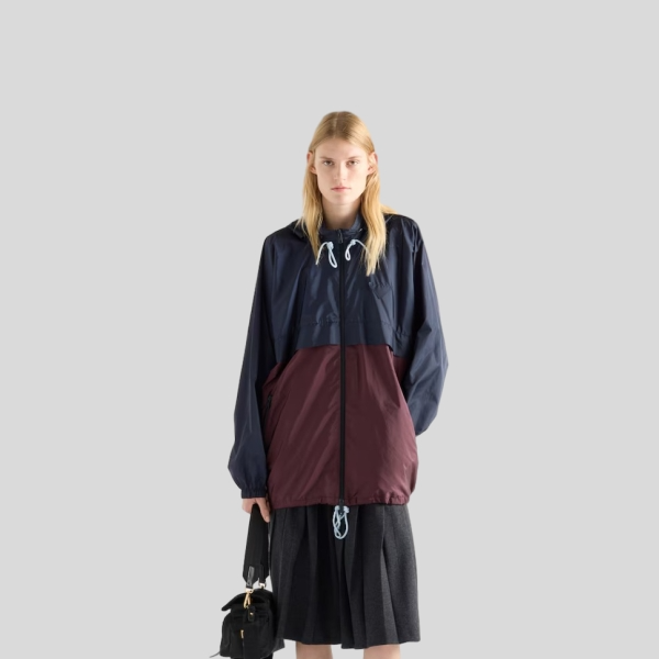 프라다 경량 리나일론 블루종 재킷