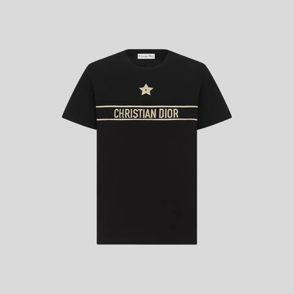 디올 자수 티셔츠