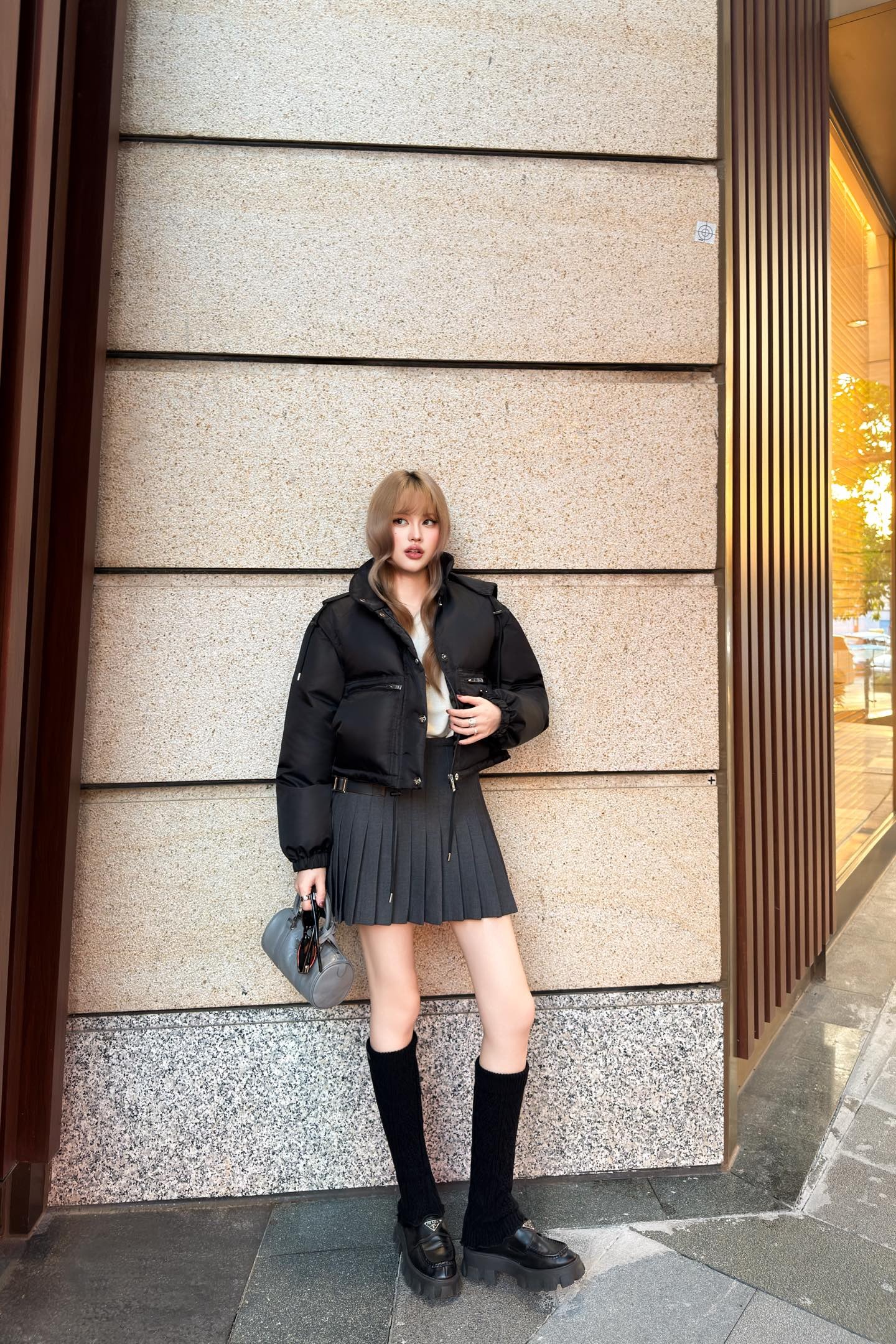 프라다 25 겨울 신상 탈부착 투웨이 후드 패딩