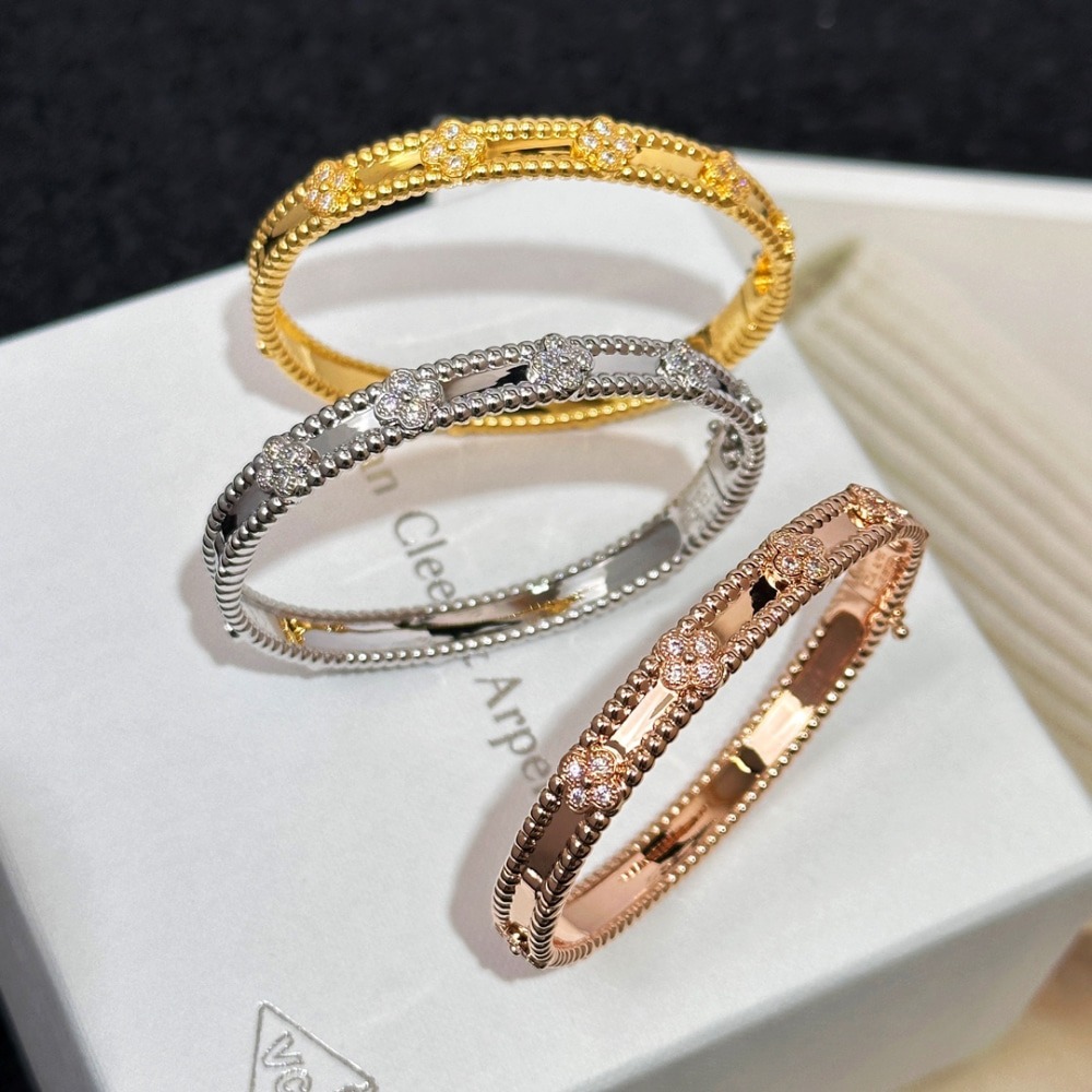 반클리프 Arpel 뻬를리 스위트 클로버 브레이슬릿 팔찌