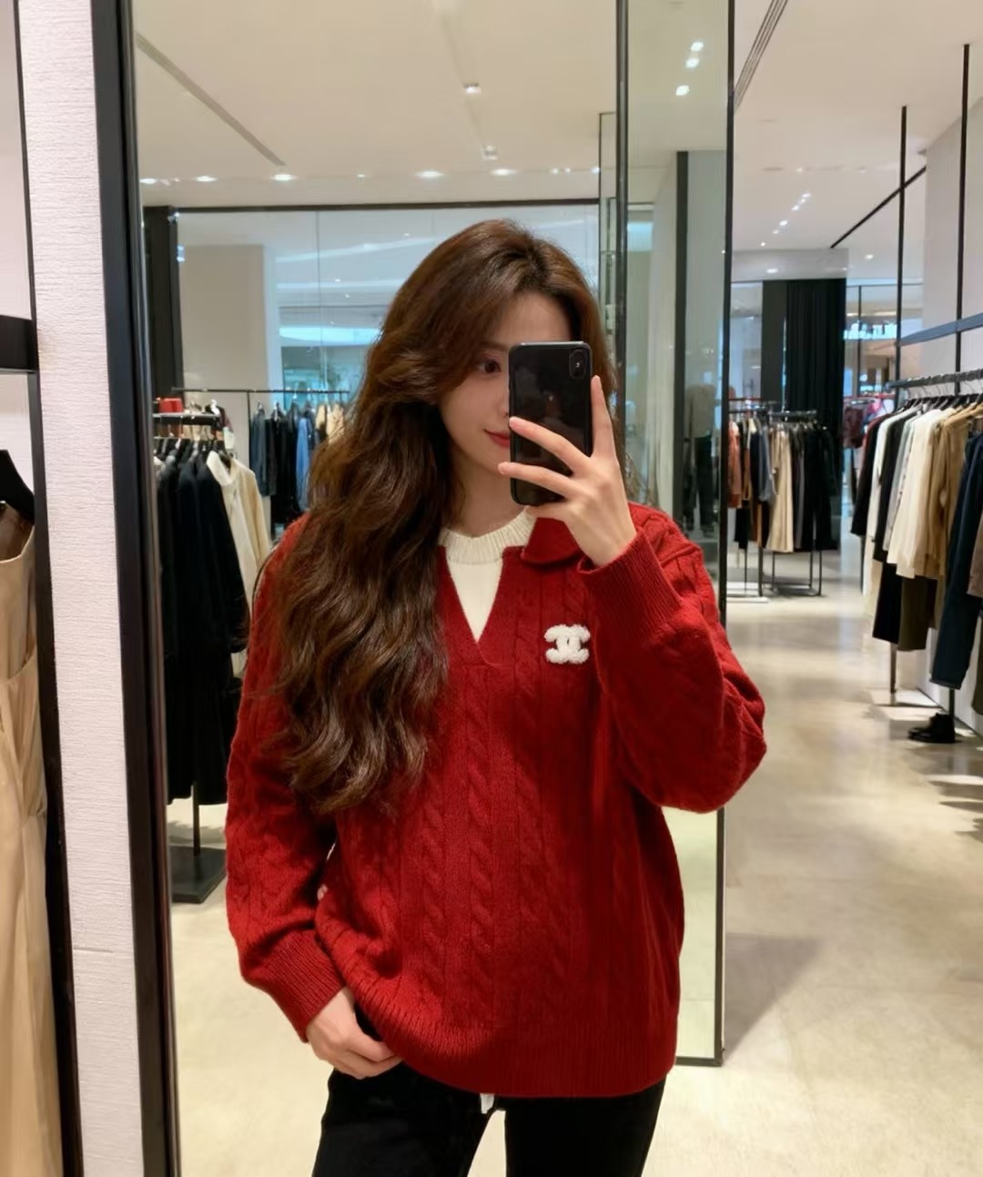 샤넬 26 봄 신상 페이크 투피스 니트