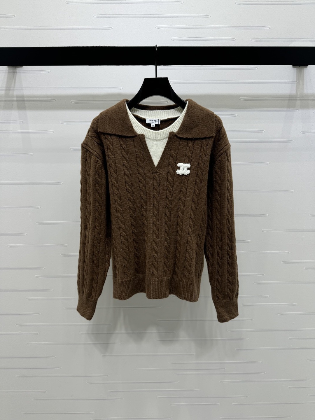 샤넬 26 봄 신상 페이크 투피스 니트