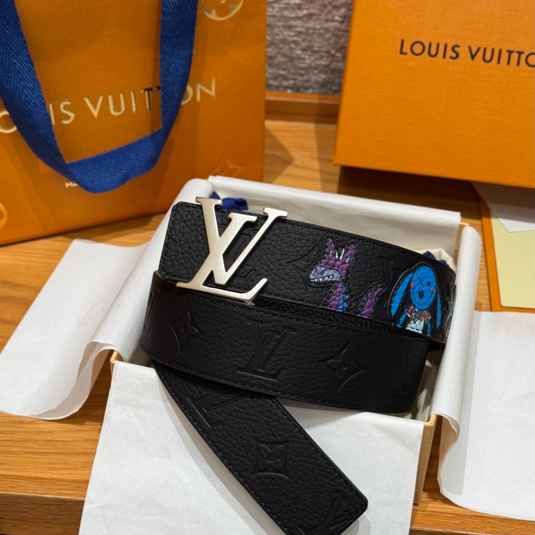 루이비통 입체그래픽 양면벨트