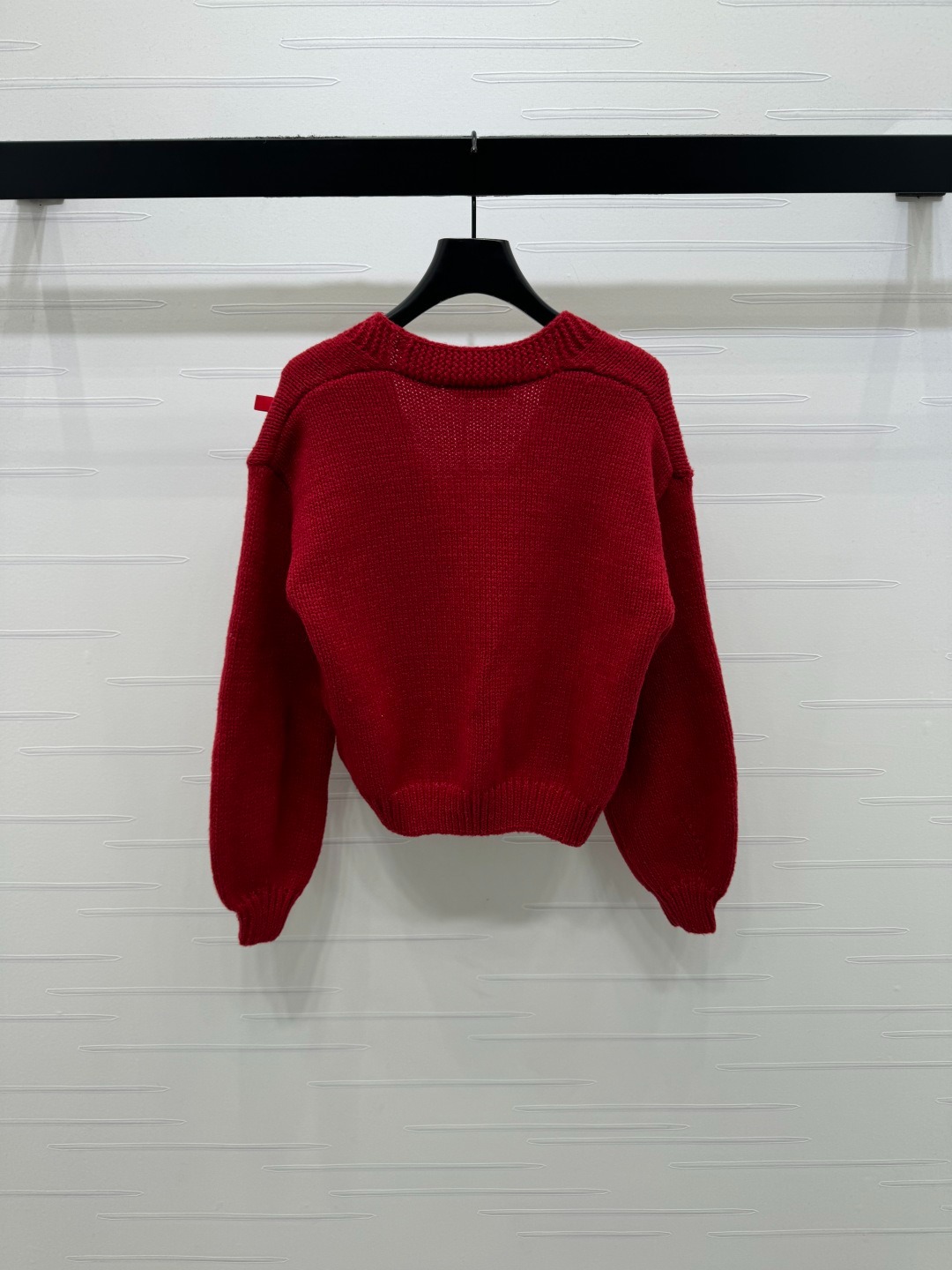 미우미우 26 신상 브이넥 리본 니트 카디건