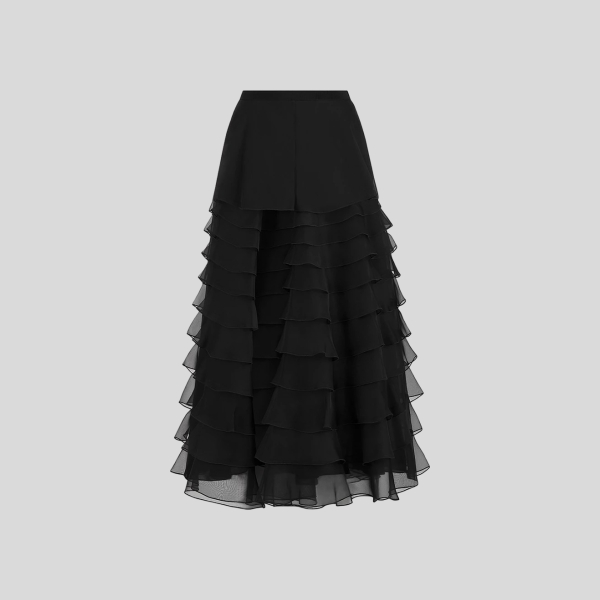 디올 러플 미디 스커트