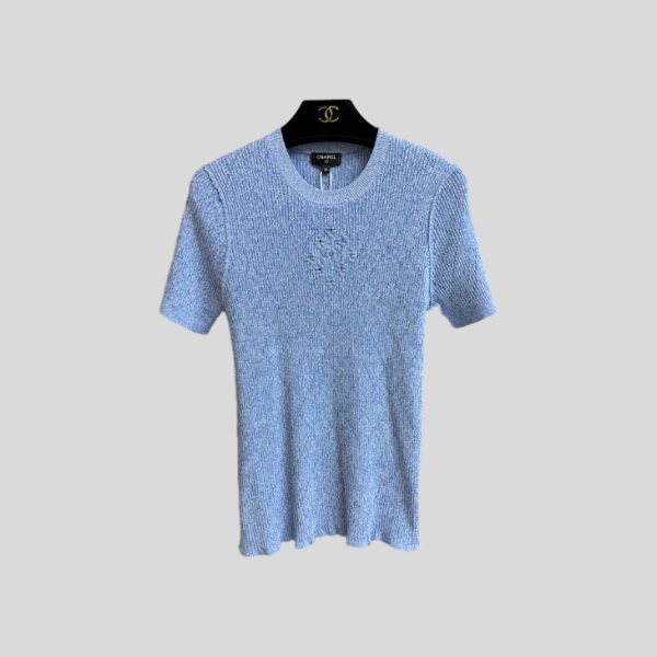 샤넬 퀄팅 니트 반팔