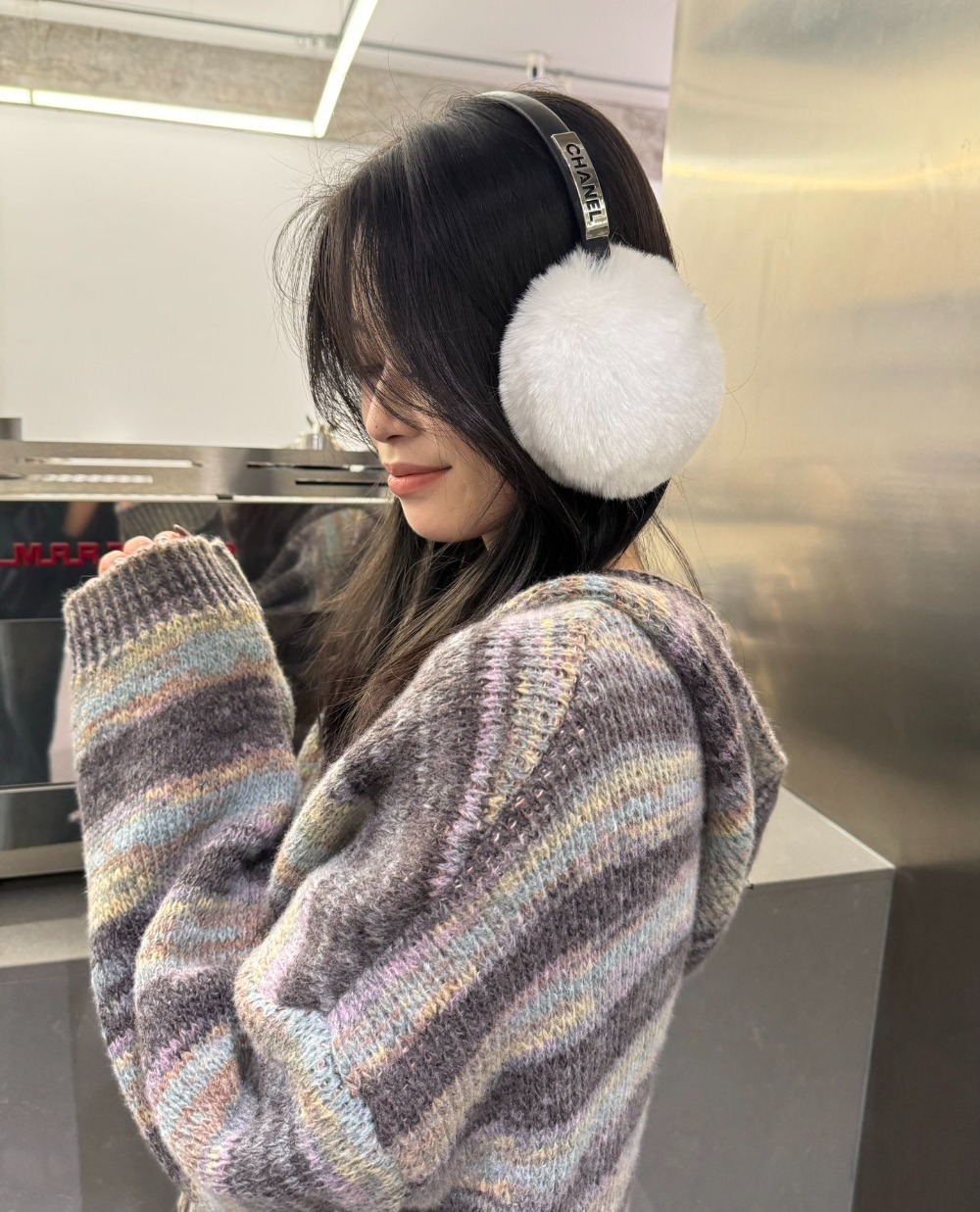 샤넬넬 퍼 귀마개