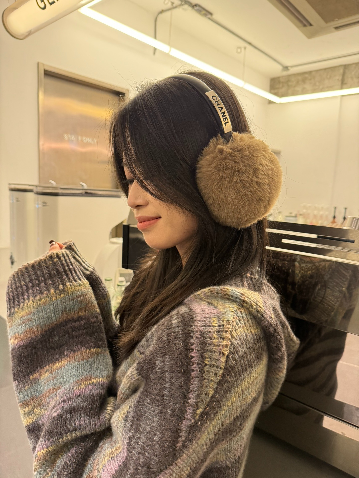 샤넬넬 퍼 귀마개