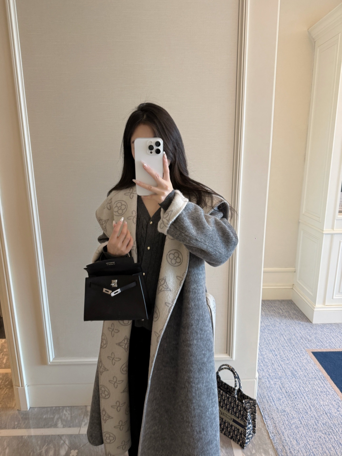 루이비통 N25 신상 프리미엄 캐시미어 코트