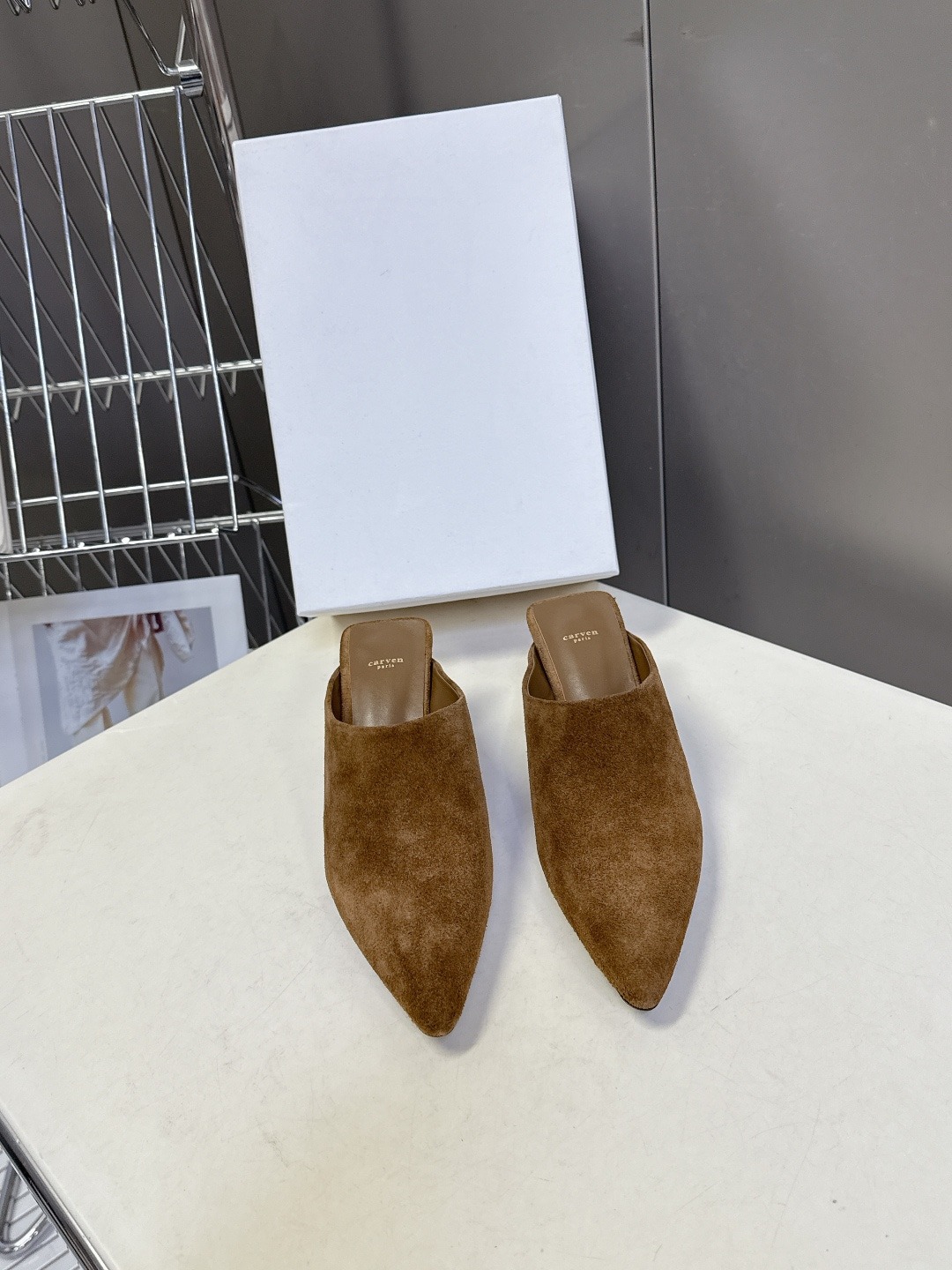 까르벵 26 Rivoli 스웨이드 뮬