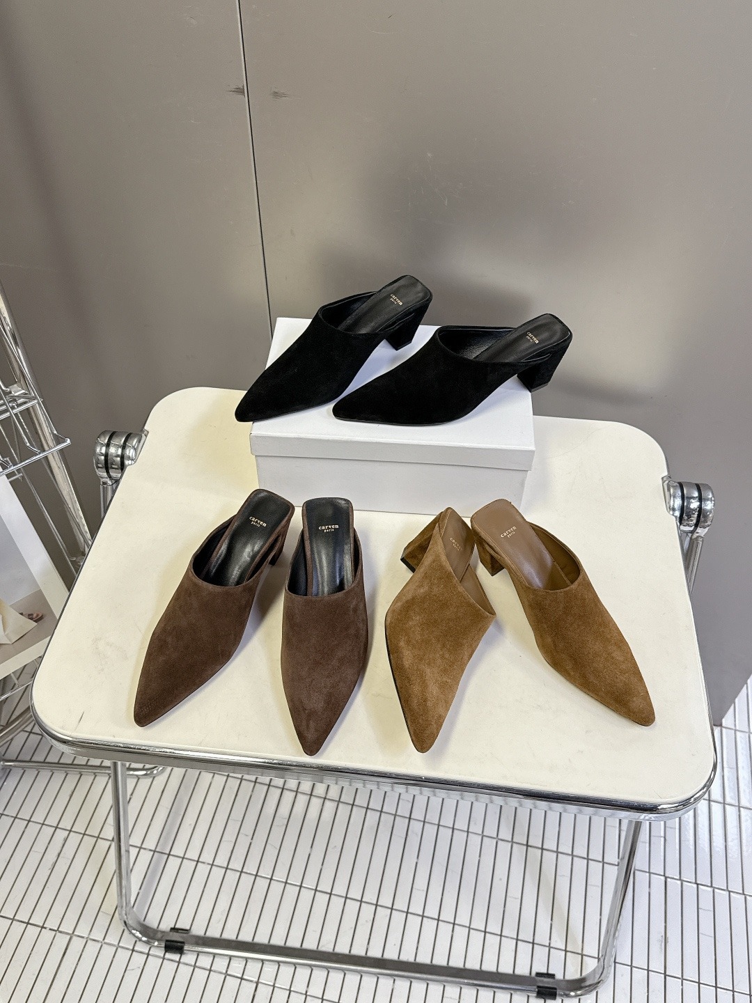 까르벵 26 Rivoli 스웨이드 뮬