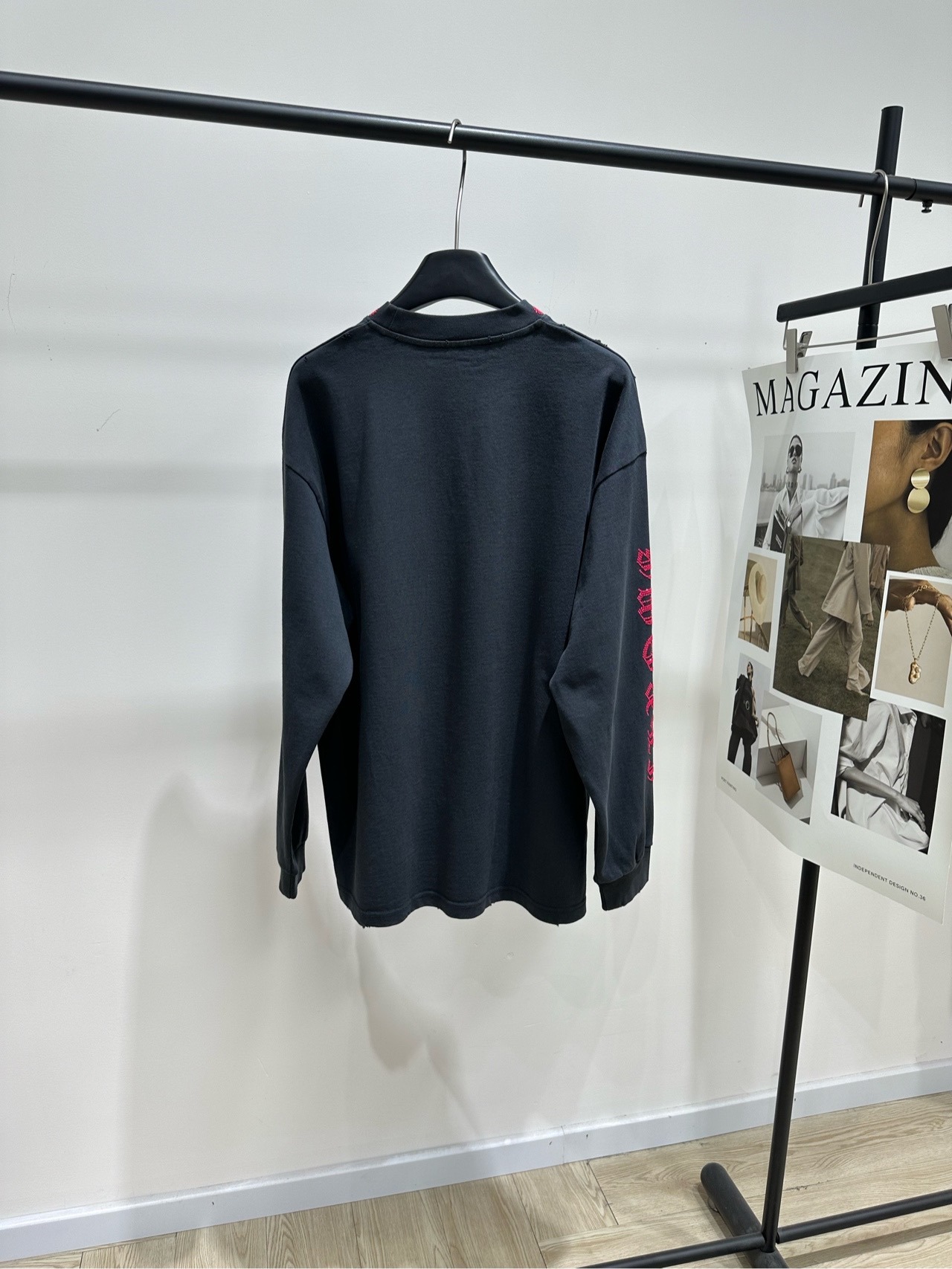 크롬하츠 프린트 긴팔 티셔츠