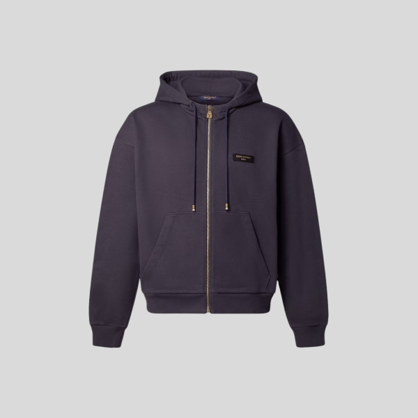 루이비통 빈티지 지퍼 후디드 블루종