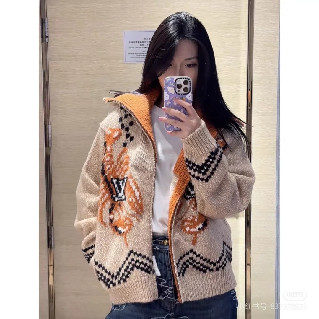 루이비통 콜라보 집업 터틀넥 점퍼