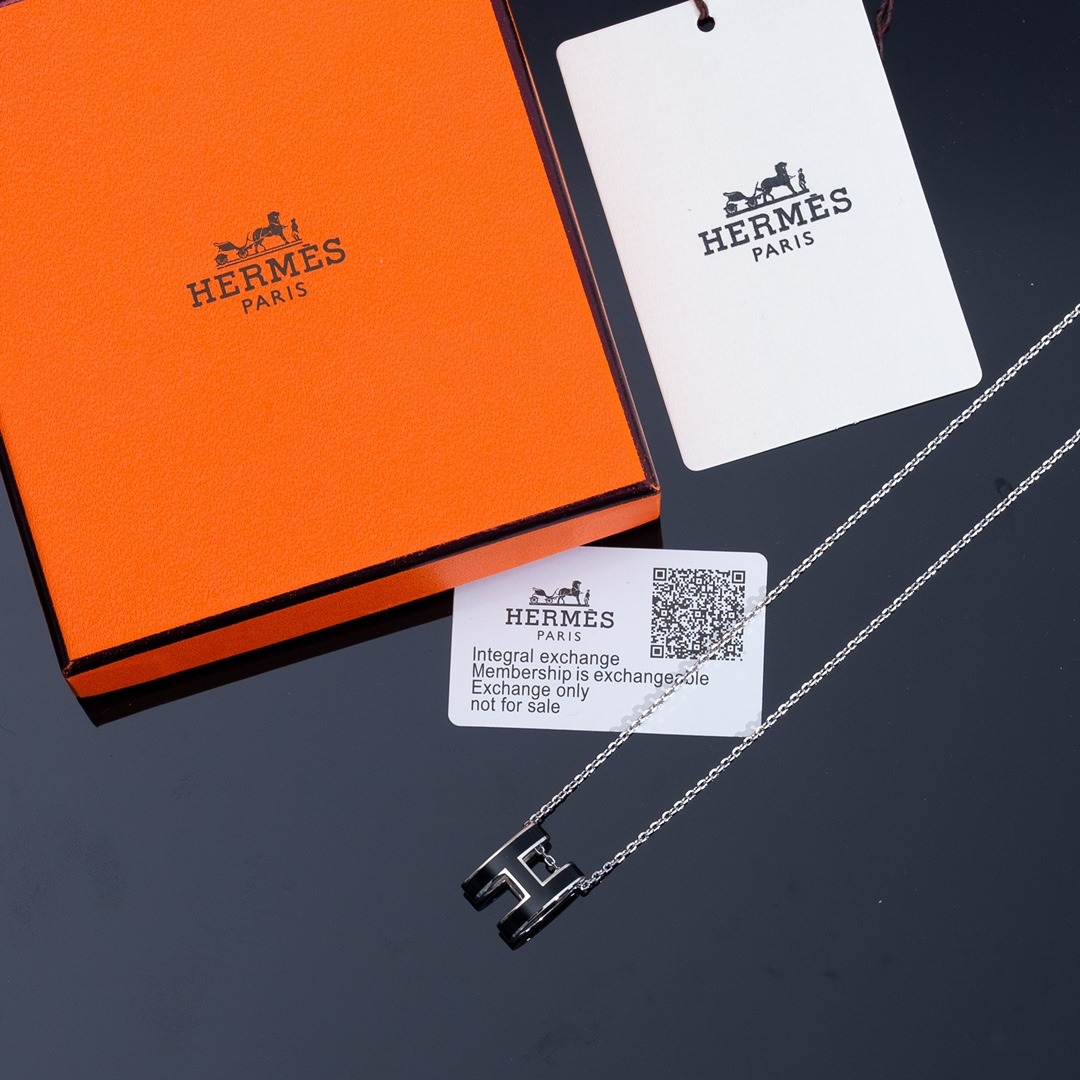 에르메스 클래식 에나멜 목걸이