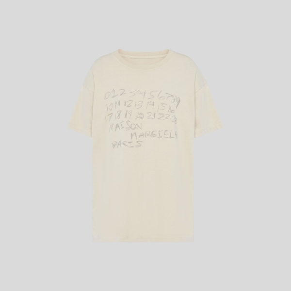 메종 마르지엘라 Numeric 코튼 티셔츠