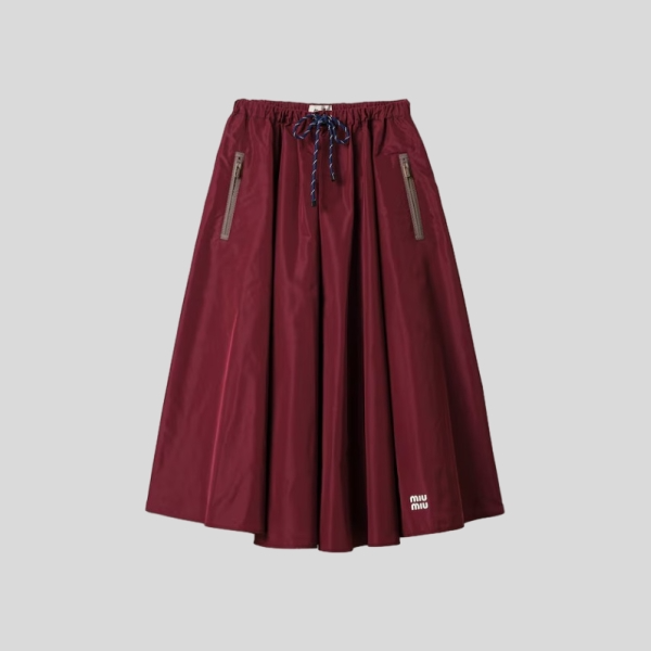 미우미우 테크니컬 소재 스커트
