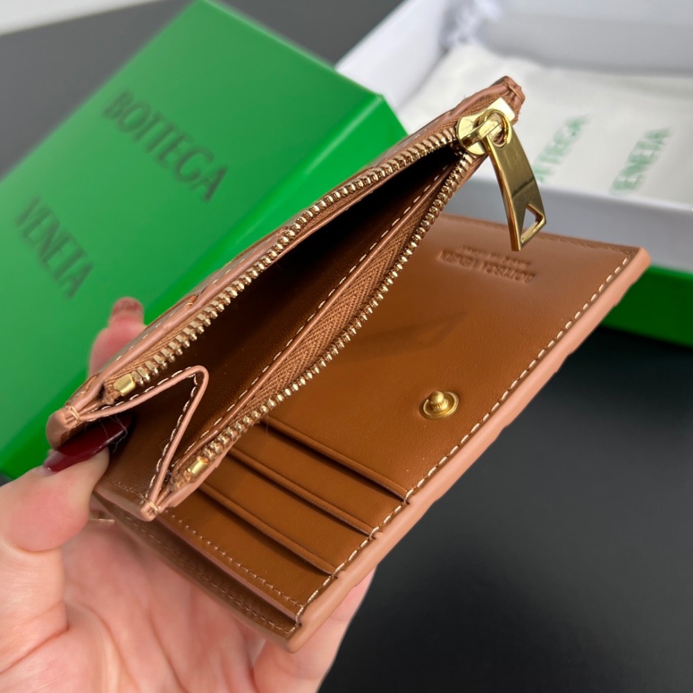 보테가베네타 인트레치아토 플랩 카드 케이스 지갑 