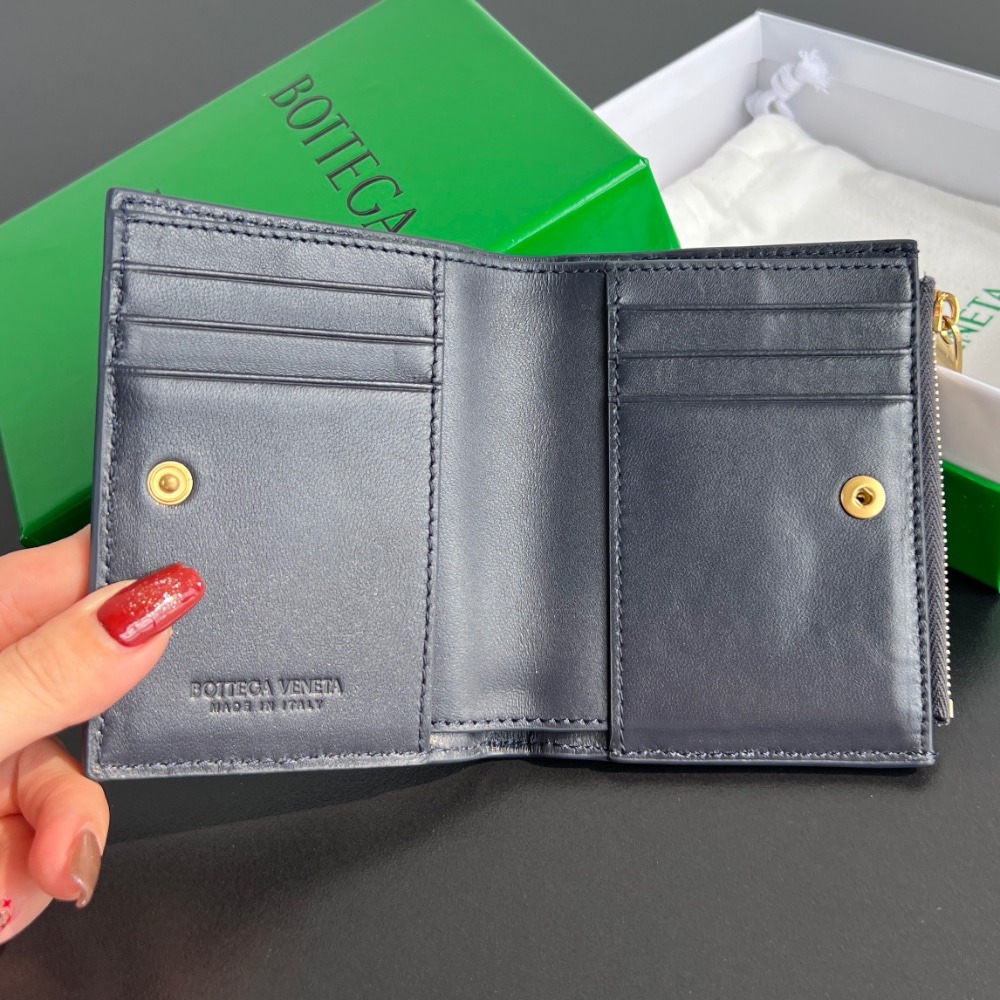 보테가베네타 인트레치아토 플랩 카드 케이스 지갑 