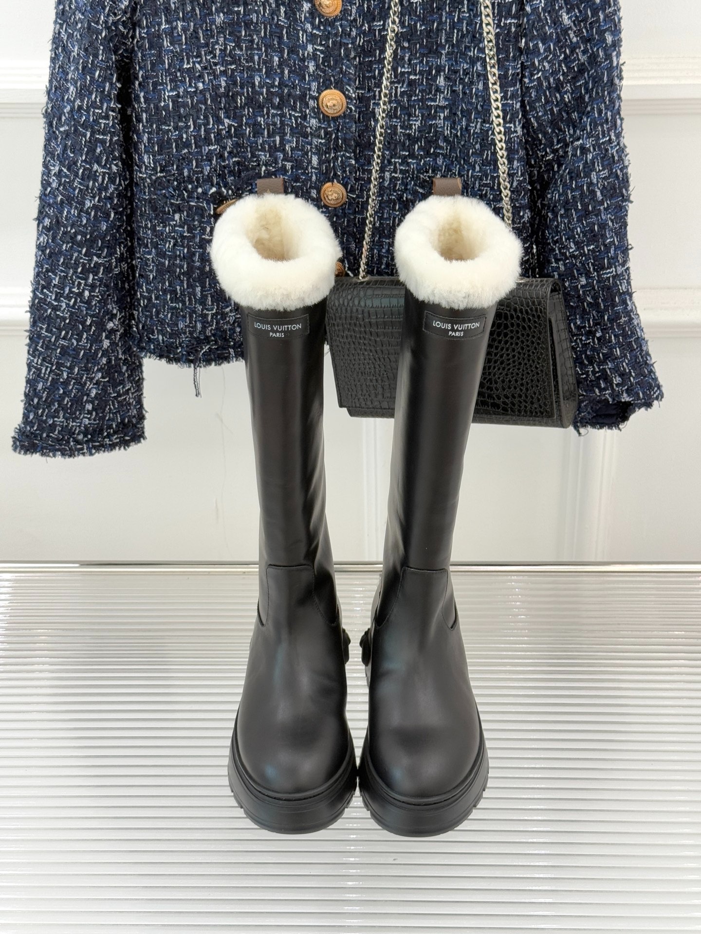 루이비통 25WF 신상 올오버 통굽부츠