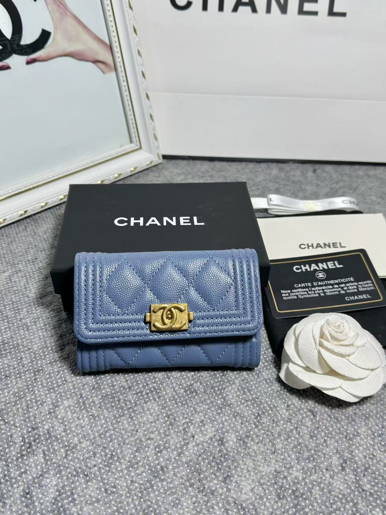 샤넬 오리지널 보이 스몰 카드지갑