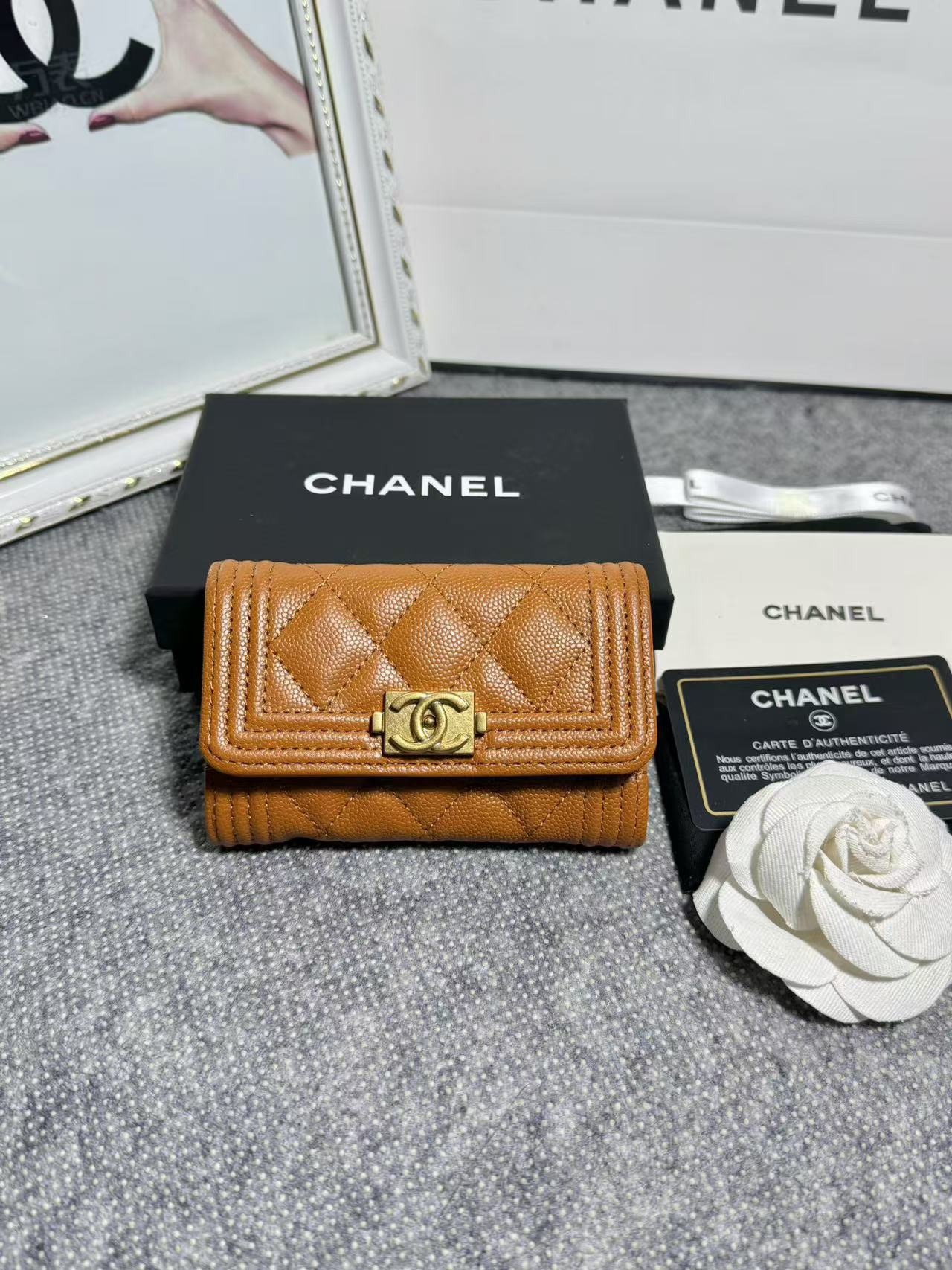 샤넬 오리지널 보이 스몰 카드지갑