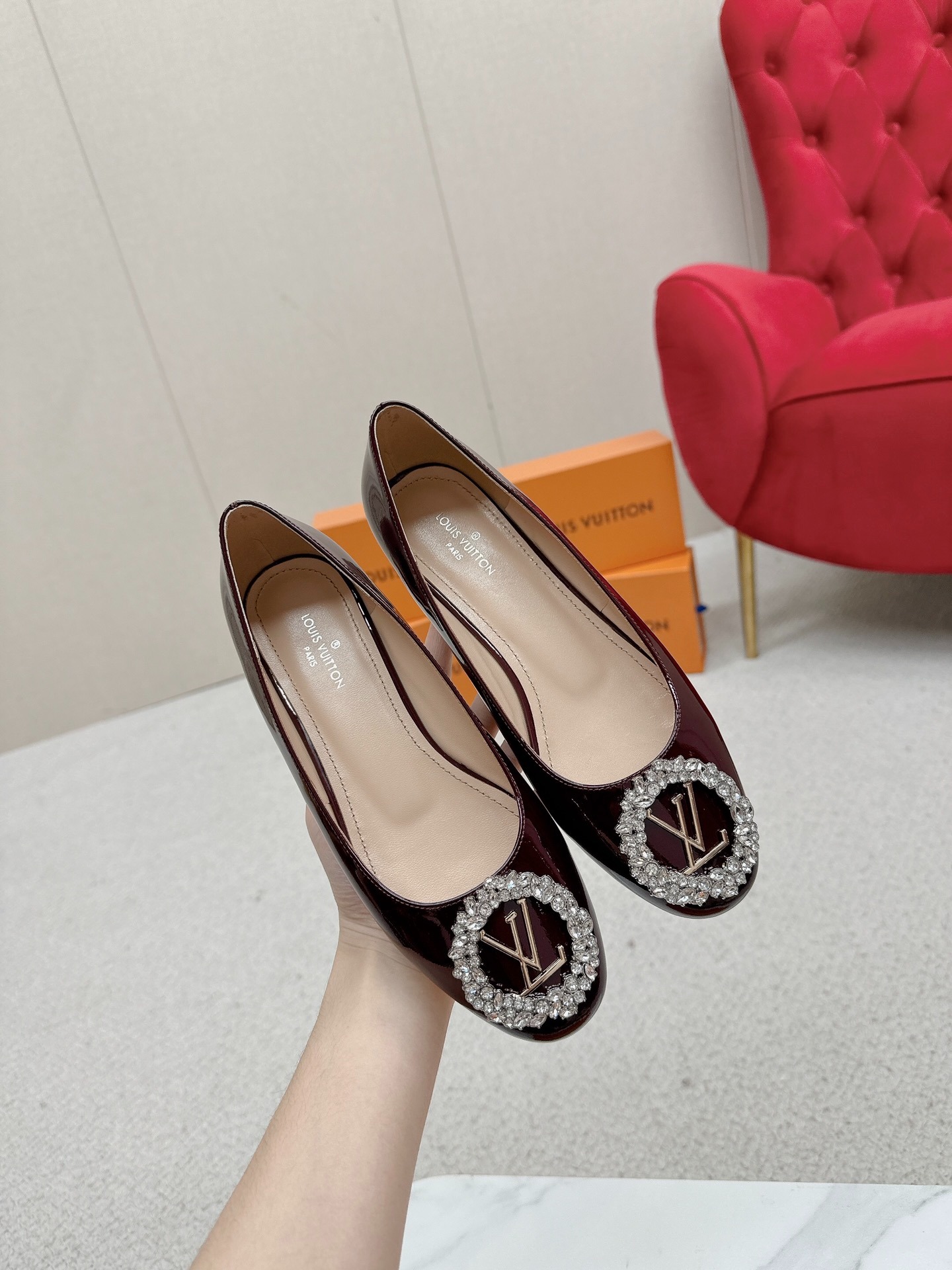 루이비통 클래식 스틸레토 힐