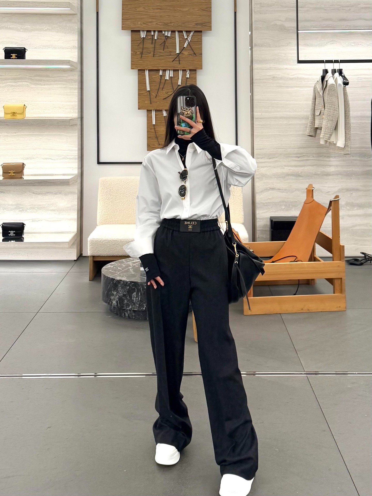 셀린느 26SS 신상 캐시미어 캐주얼 팬츠