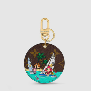 루이비통 일러스트 비비엔 세일 백 참 & 키 홀더