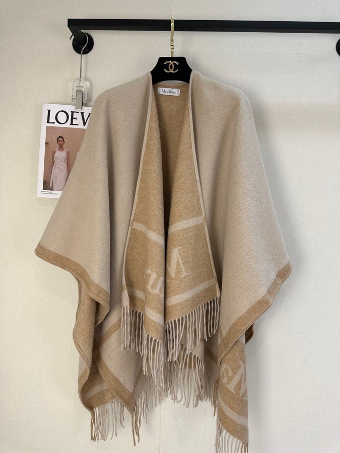 막스마라 힐데 울 케이프 머플러