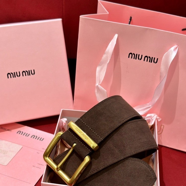 미우미우 나파 스웨이드 벨트 [50mm] [2컬러]