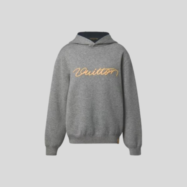 루이비통 로고 니트 후드
