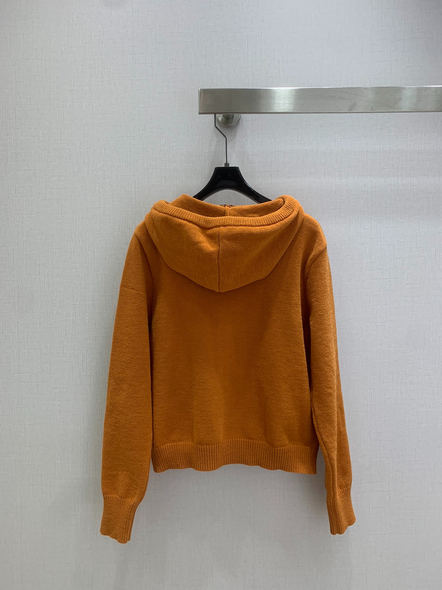 로에베 아나그램 자수 울 후드 집업 가디건