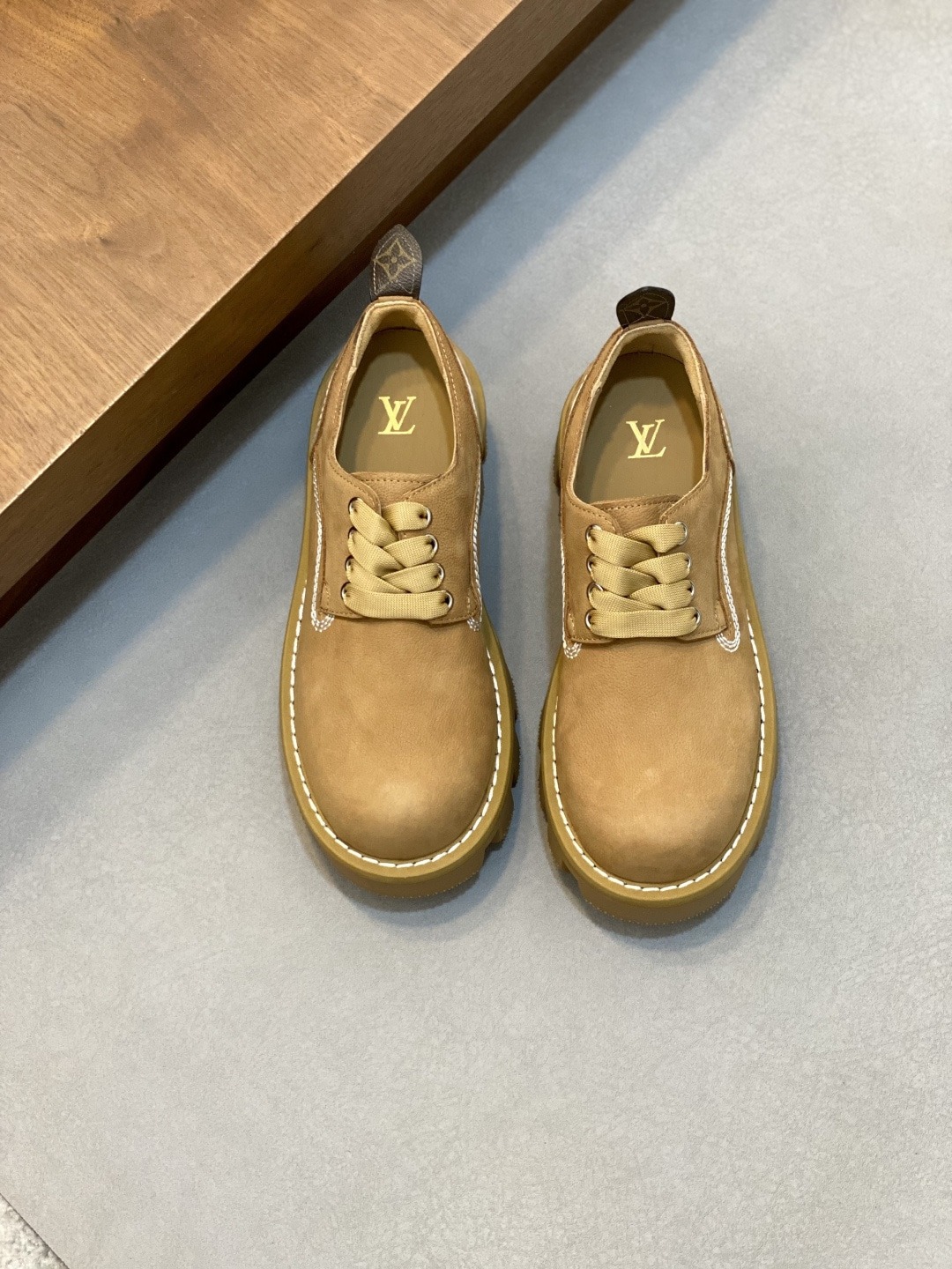 루이비통 체커 남성 앵클부츠