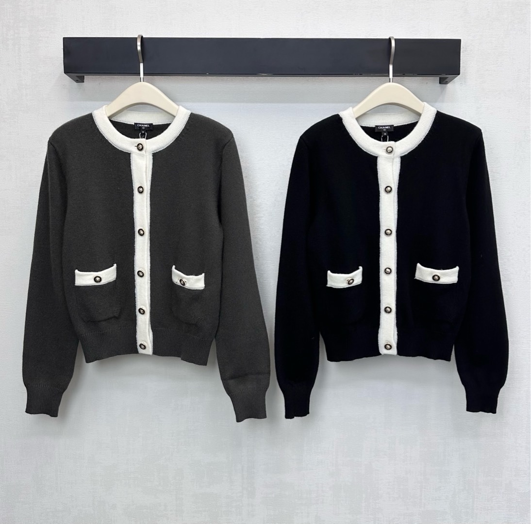 샤넬 25 신상 스탠드 라운드 가디건